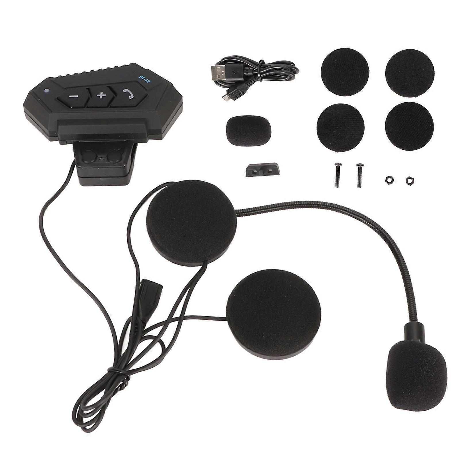 Helmet Bt Headset Stereo Sound Auto Answer Function Hands Free Calling Hifi Stable Motorcycle Bluetooth Headphone