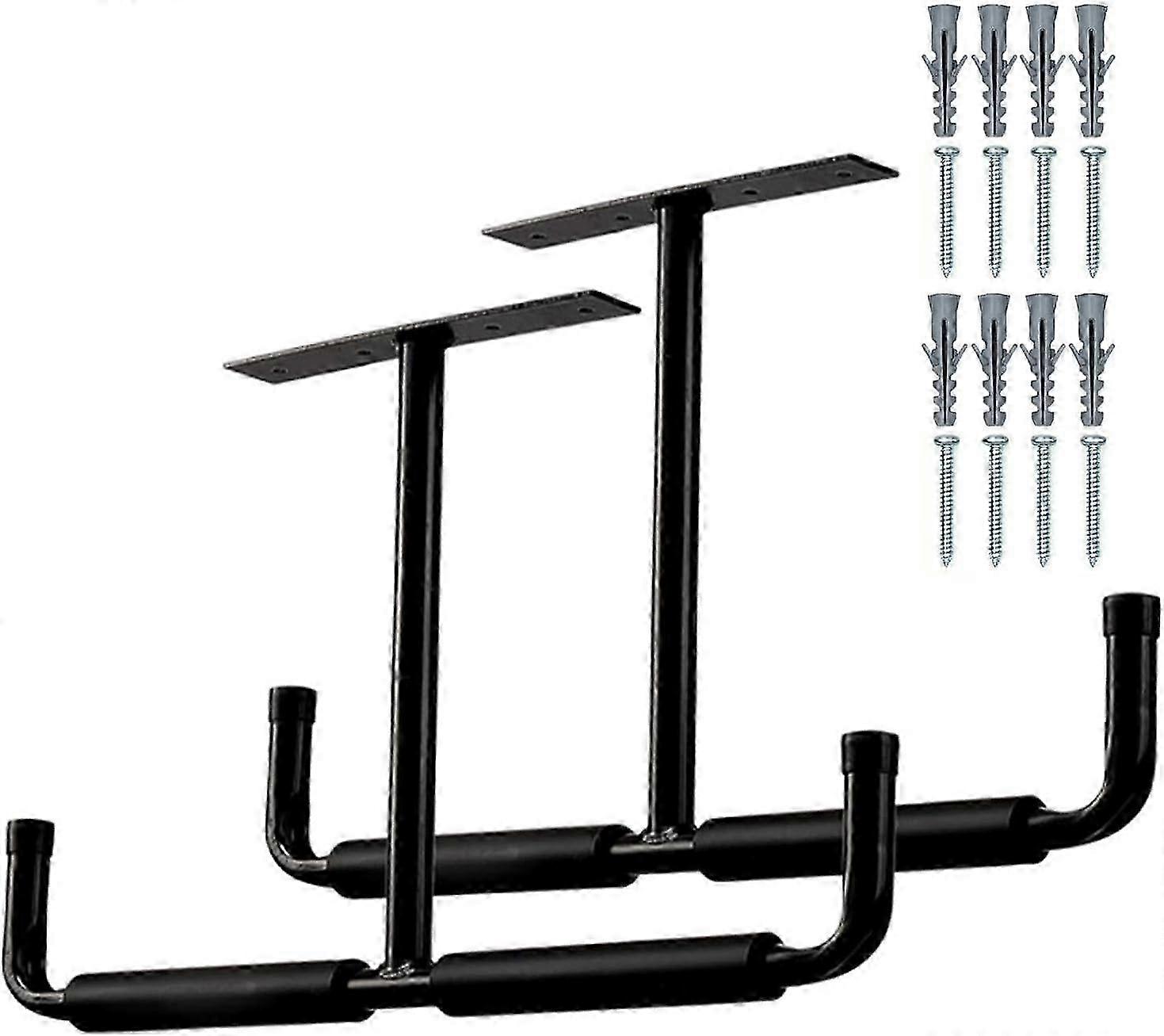 2 Garage Ceiling Storage Solution, Strong Steel Overhead Rack, Garage Storage