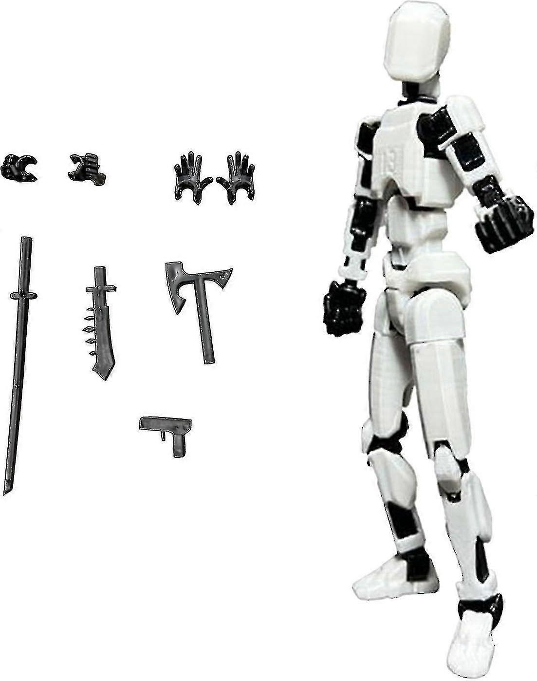 T13 Action Figure, Titan 13 Action Figure With 4 Types Of Weapons And 3 Types Of Hands, T13 3d Print