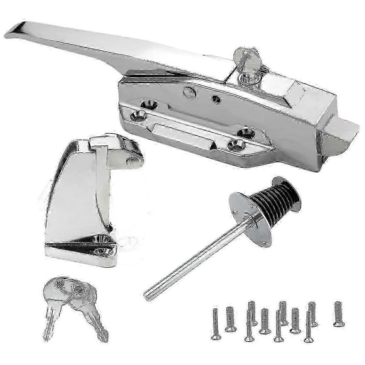 For Heavy Duty Walk-in Freezer Door Latches with Cooler Handle Kit and Key for Secure and Convenient Access