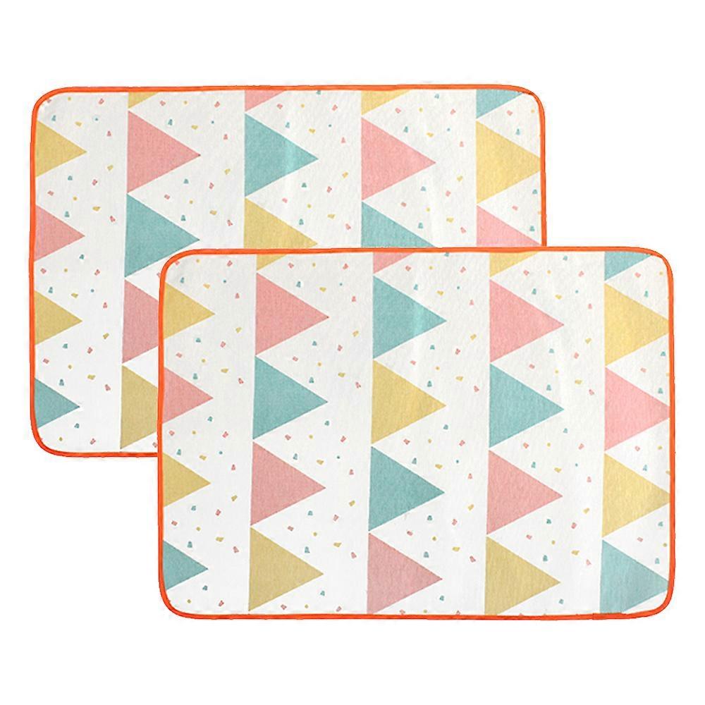 Sunrain 2pcs Dog Pee Pads ,Non Slip Dog Mats with Great Urine Absorption,Reusable Puppy Pee Pads compatible with Whelping,Potty,Training