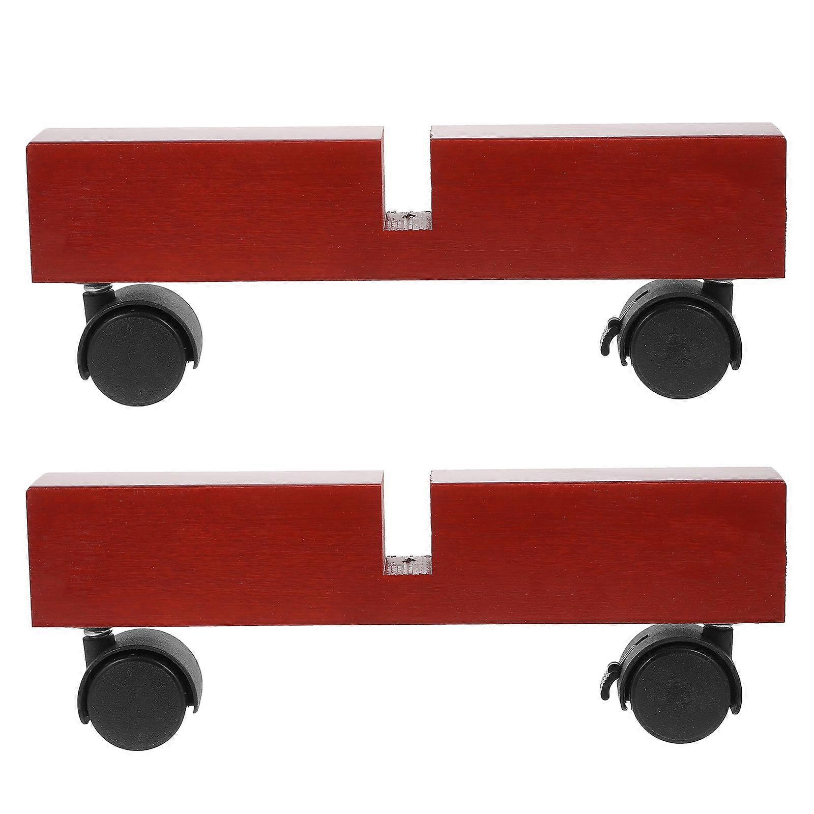 2pcs Room Divider Stand Panel Bracket with Wheel Partition Screen Supporter