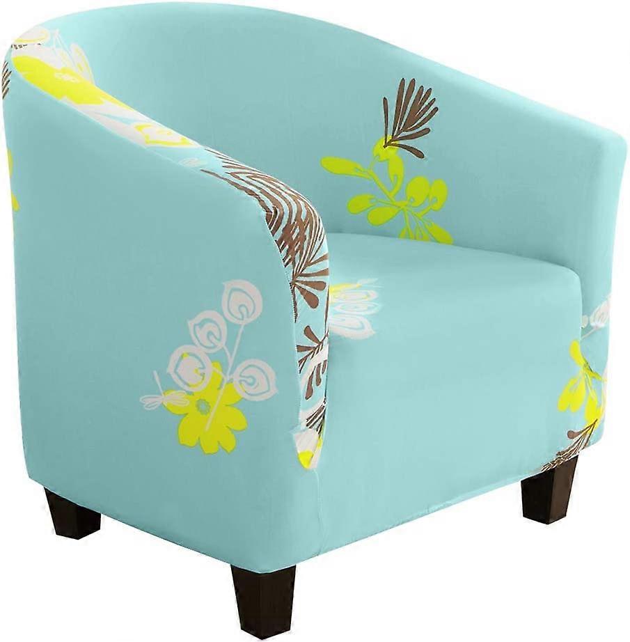 Sofftryckt stretchstolsöverdrag Avtagbart tvättbart skyddsöverdrag (sektion E)