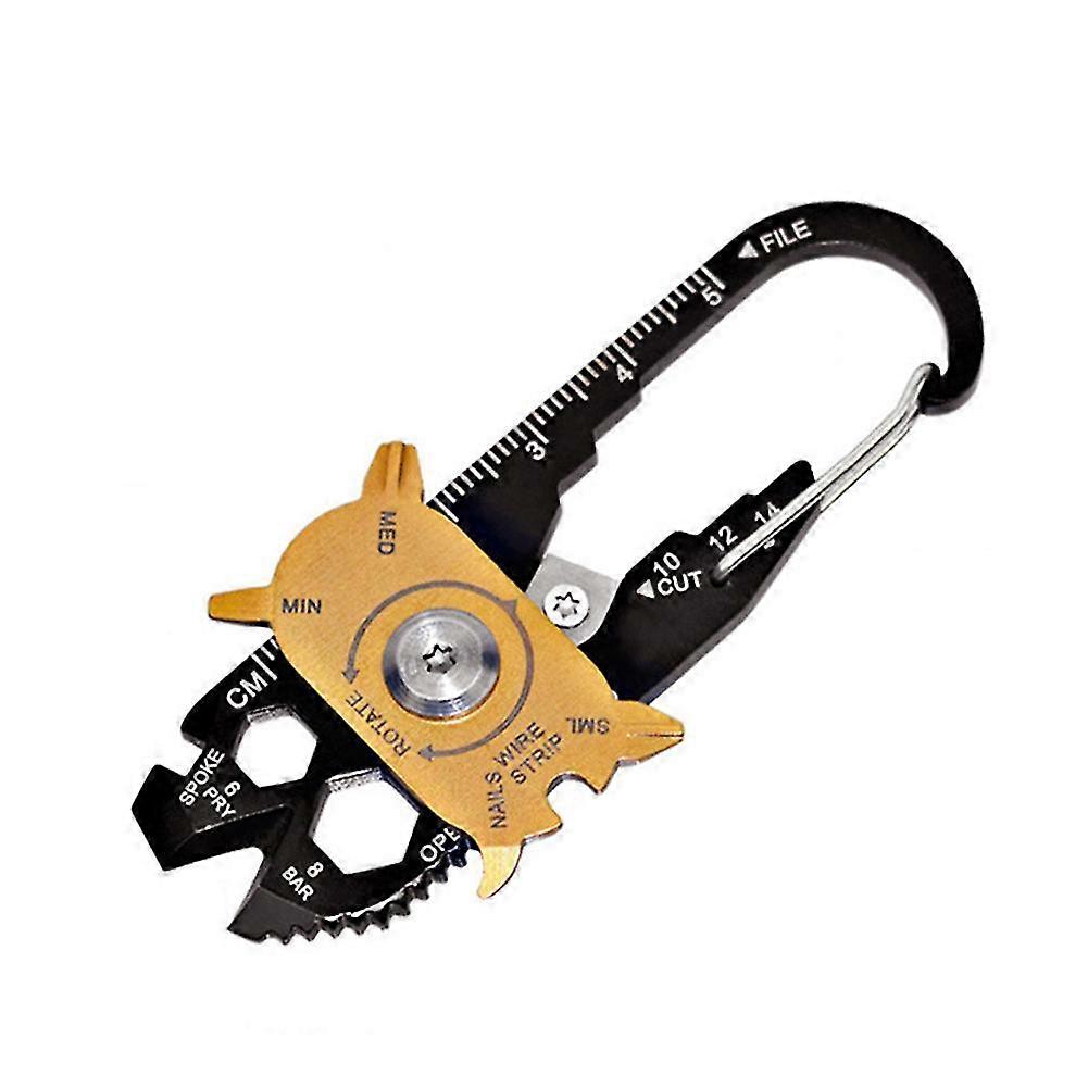 Pocket Multi Tool Gadget 20 In 1 Portable Mini Keychain Key Ring For Outdoor Camping