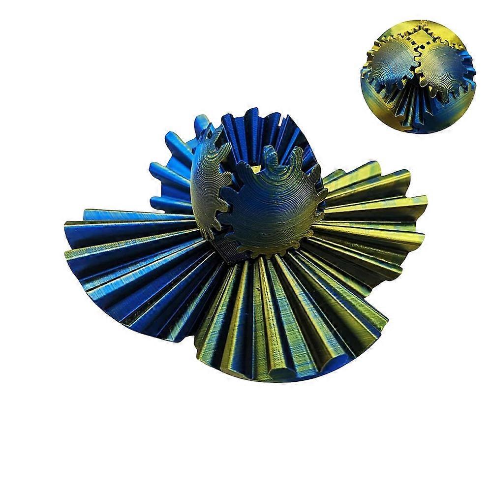 2024 Innovative 3D Printed Gear Ball Rotating Toy - Desktop Decorative Model Ornaments
