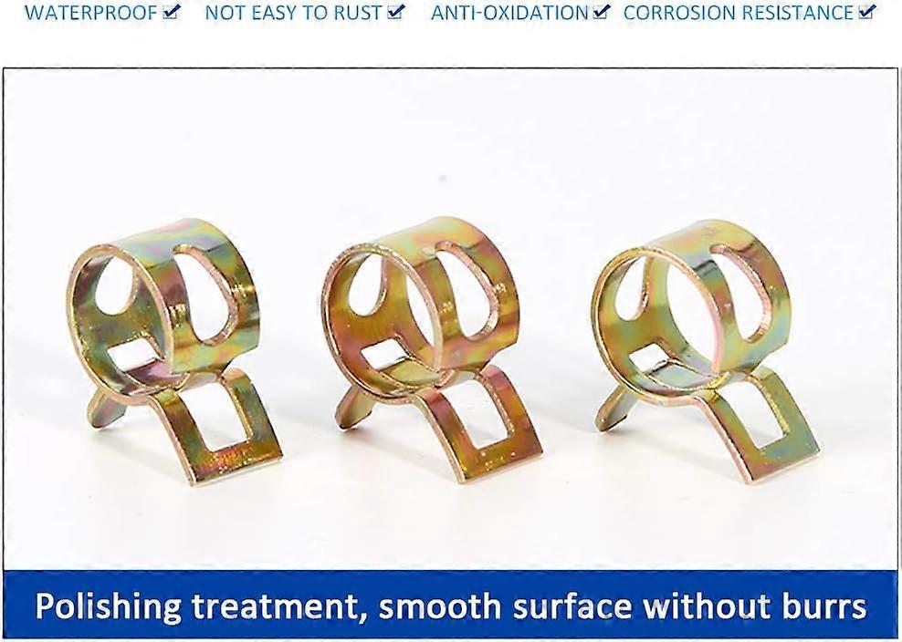 Hose Clamps (12PCS) - Hose Pipe Clamps Hose Spring Clip Clamps - 18 Kinds of Sizes - Adjustable Manganese Steel Hose Clamps Clips Fastener, 20mm