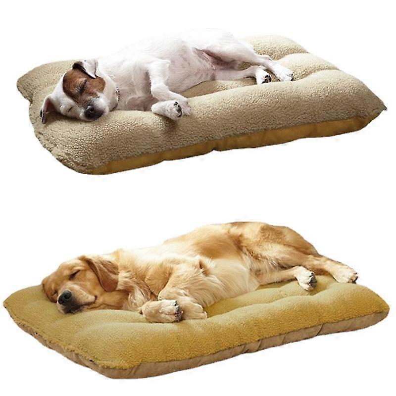 Removable and washable pet mat plush dog mat large kennel