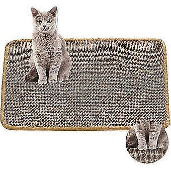 Horisontal Cat Floor Scratching Pad Teppe, Beskytt tepper og sofaer (gul)