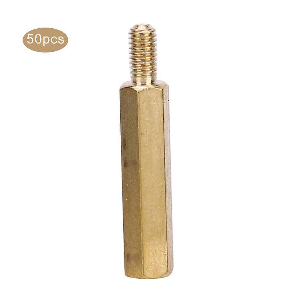 Standoff Brass Coupling M3 Single Head Hex Nuts Replacement Kits for PCB BoardM3 x 20 50Pcs