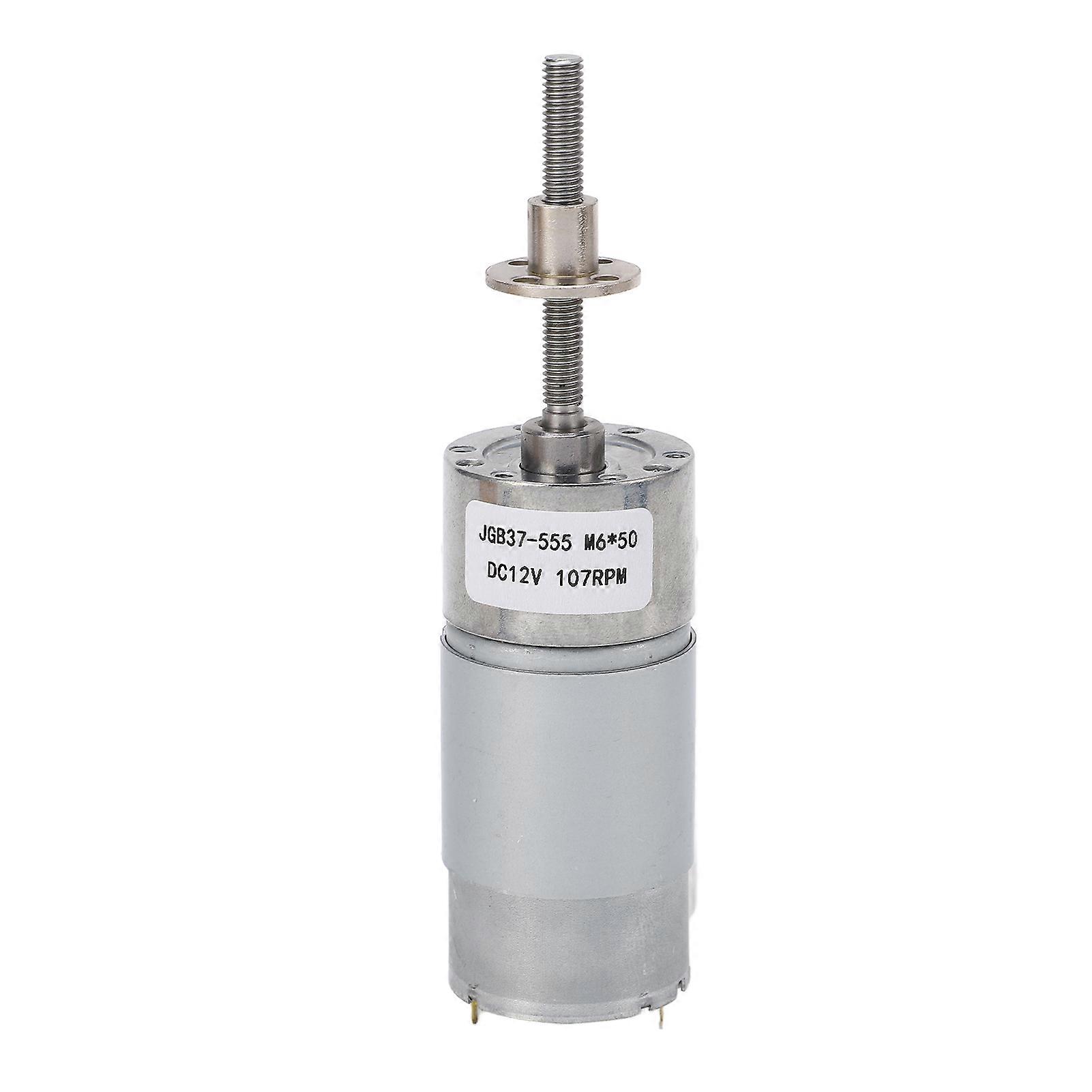 DC Geared Motor High Tosion M6 X 50 Adjustable Micro Speed Reduction Motor for Eletric Fan DC12V 107RPM