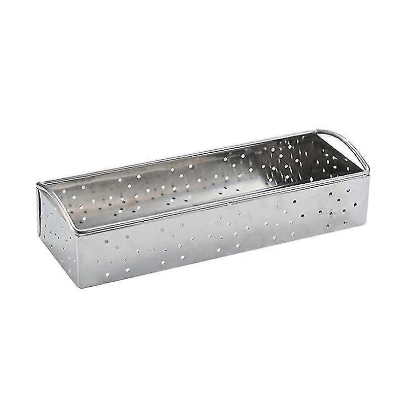 stainless steel chopsticks container tableware drain case flatware holder drying organizer (small size)