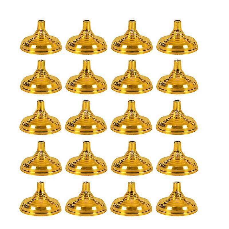 20pcs Gold Plated Plastic Flag Bracket Holder Creative Flag Pole Holder Flagpole Base Flag Fixed Base (Round Shaped Golden)