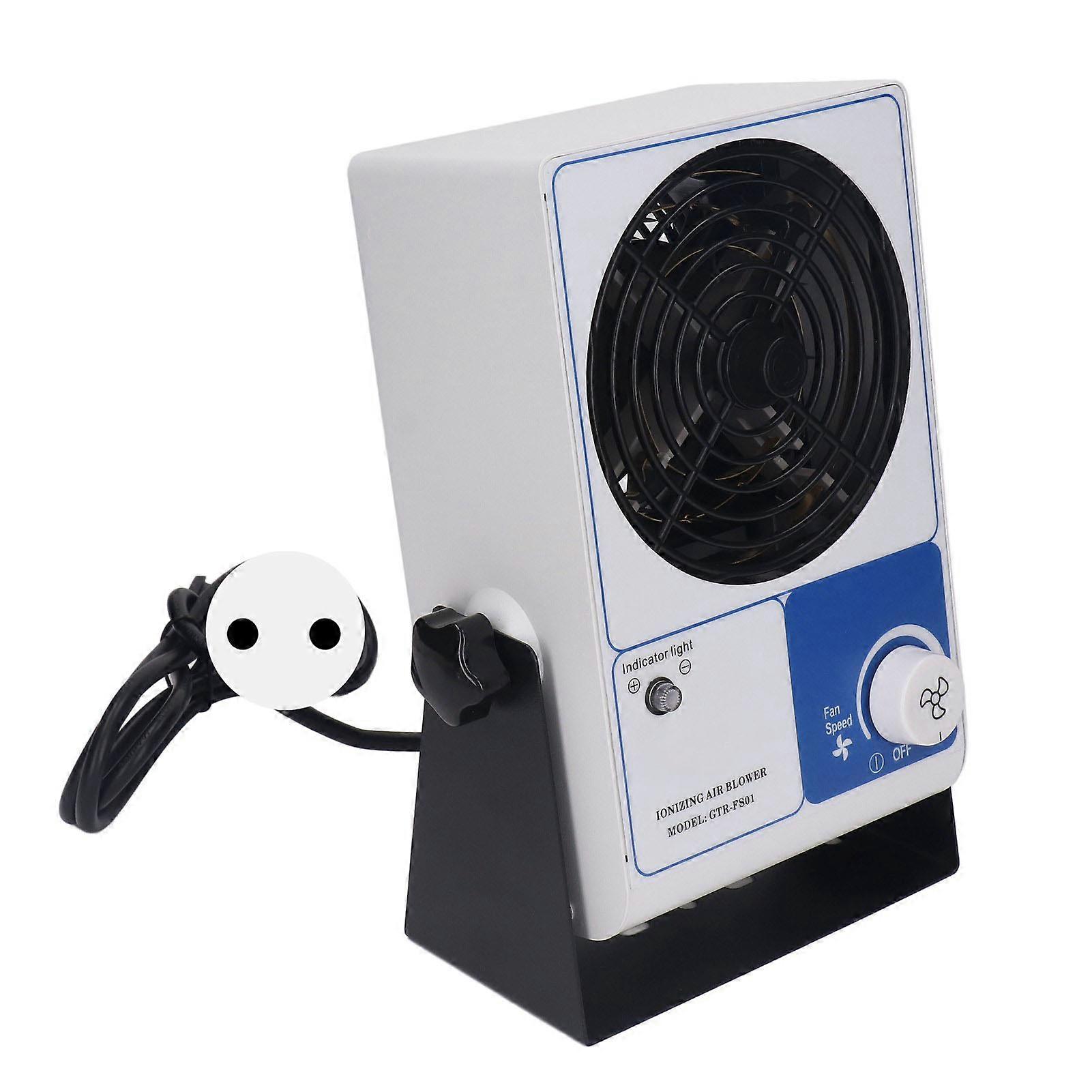 Desktop Ionizing Air Blower Industrial Anti Static Dust Removal Adjustable ESD Ionizer Fan for Production Lines EU Plug 220240V NO.3428
