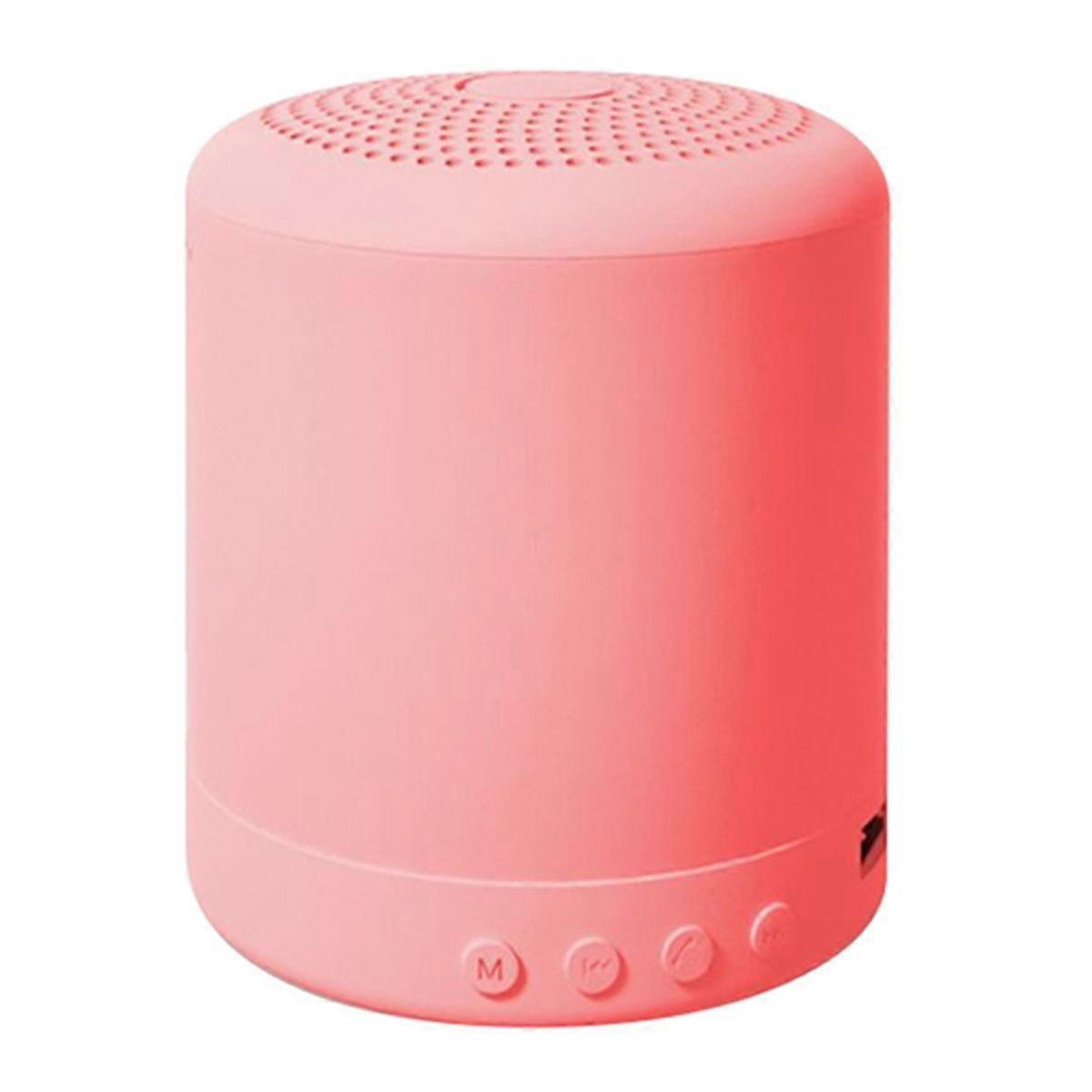 300M/Ah Luidspreker Subwoofer Luidspreker Stereo Mini Luidspreker Muziekspeler (Roze)