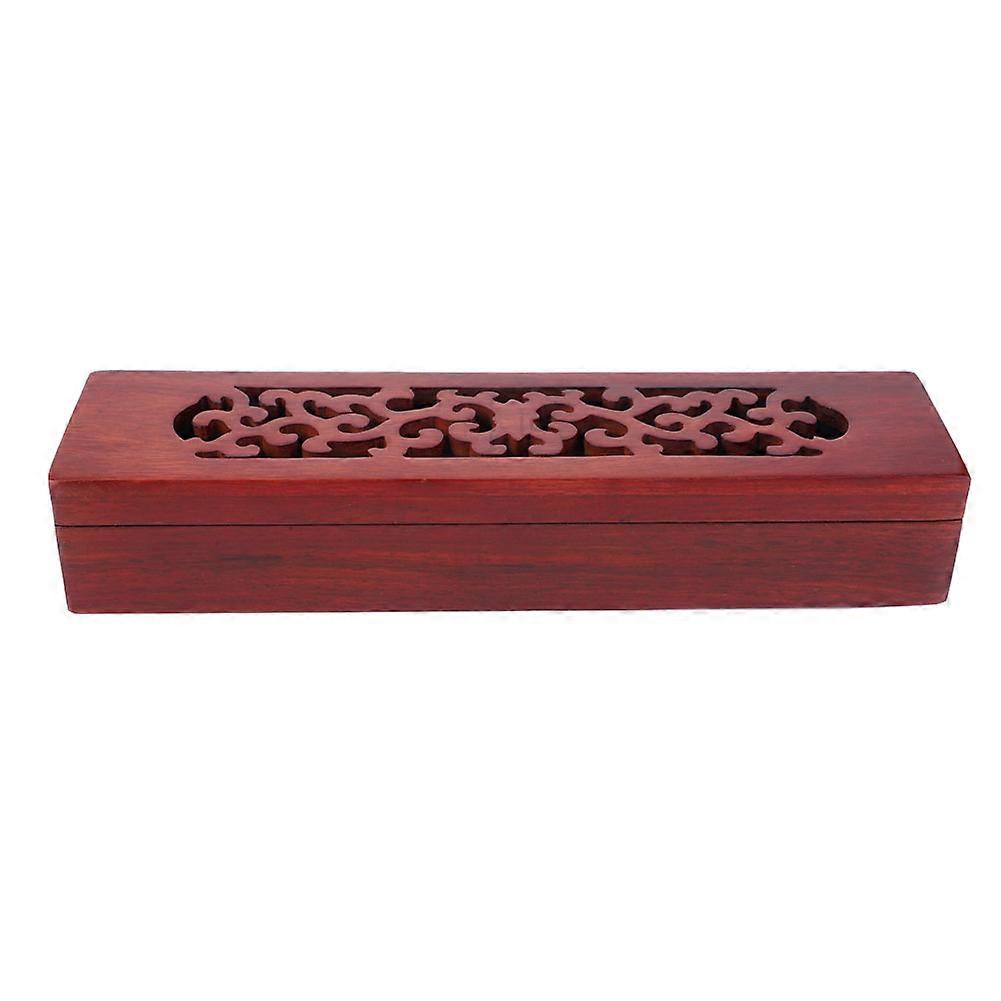 Vietnam Nanmu Chopsticks Box Lying Incense Burner Assorted Hollow Incense Box(#1)