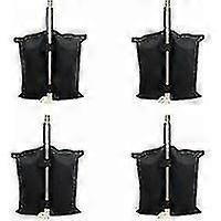 حقيبة وزن صناعية شديدة التحمل لمظلة خيمة منبثقة - 2 عبوة ، أسود