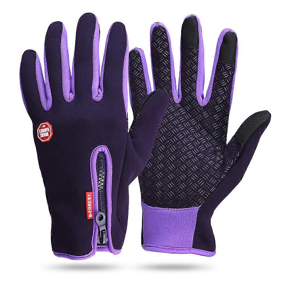 Winter Warm Soft Gloves Touch Screen Gloves Winter Sports Texting Fleece Gloves Running Hiking Skiing Mountaineering Cycling Gloves