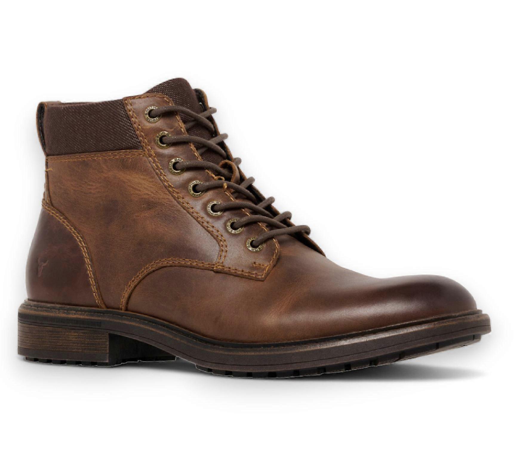 Windsorsmith Mens Brown Leather Casual Chelsea Chukka Ankle  display picture 1