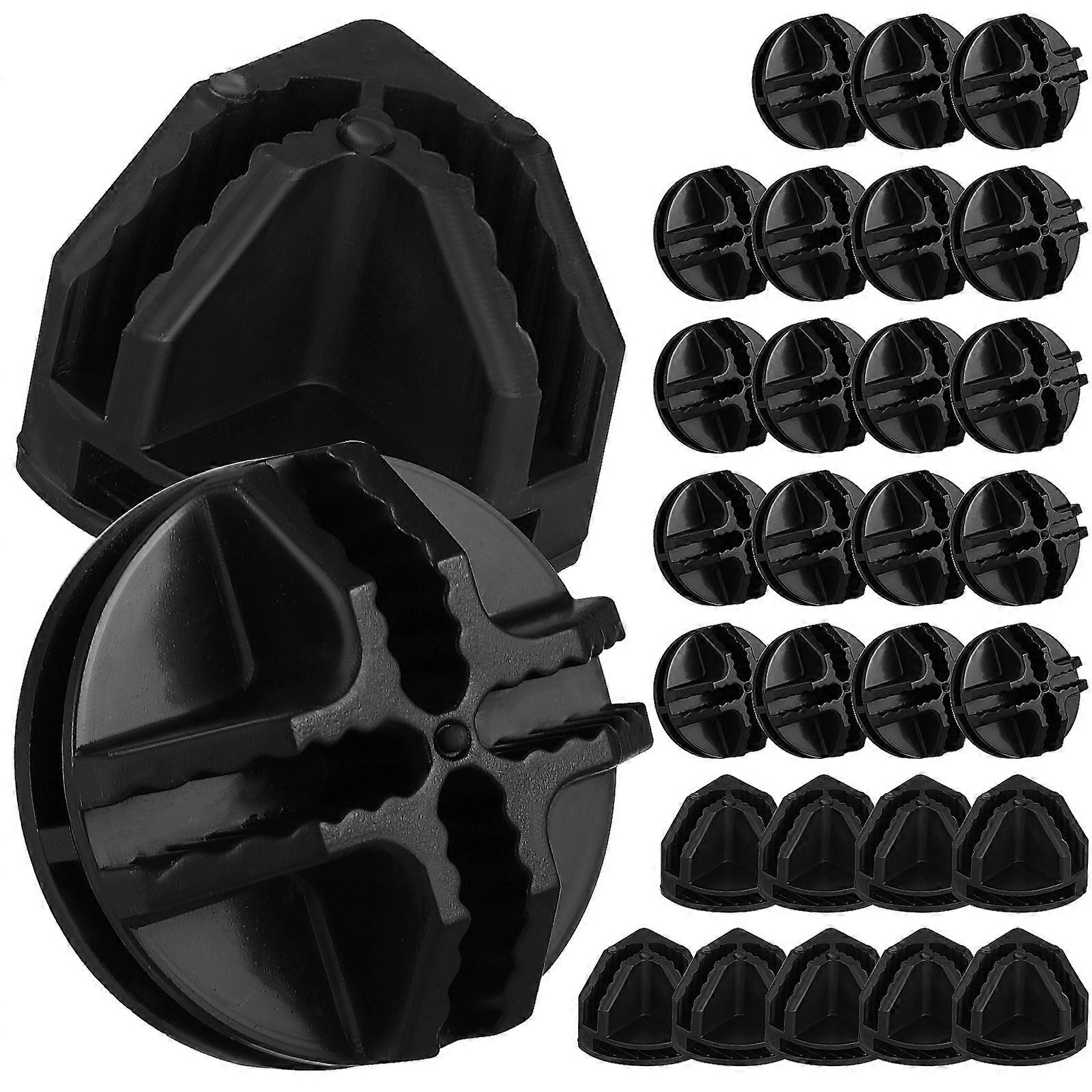 30 Pcs Plastic Connectors Wire Grid Cube Organizers Connectors for Closet Storage Organizer and Wire Shelving
