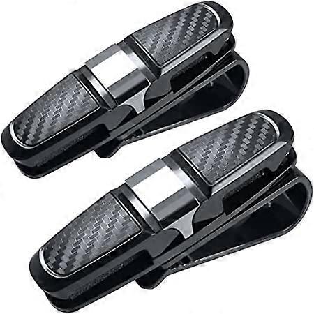 ZK-Case Pack Car Visor Frame, Sunglasses with Clip - Black