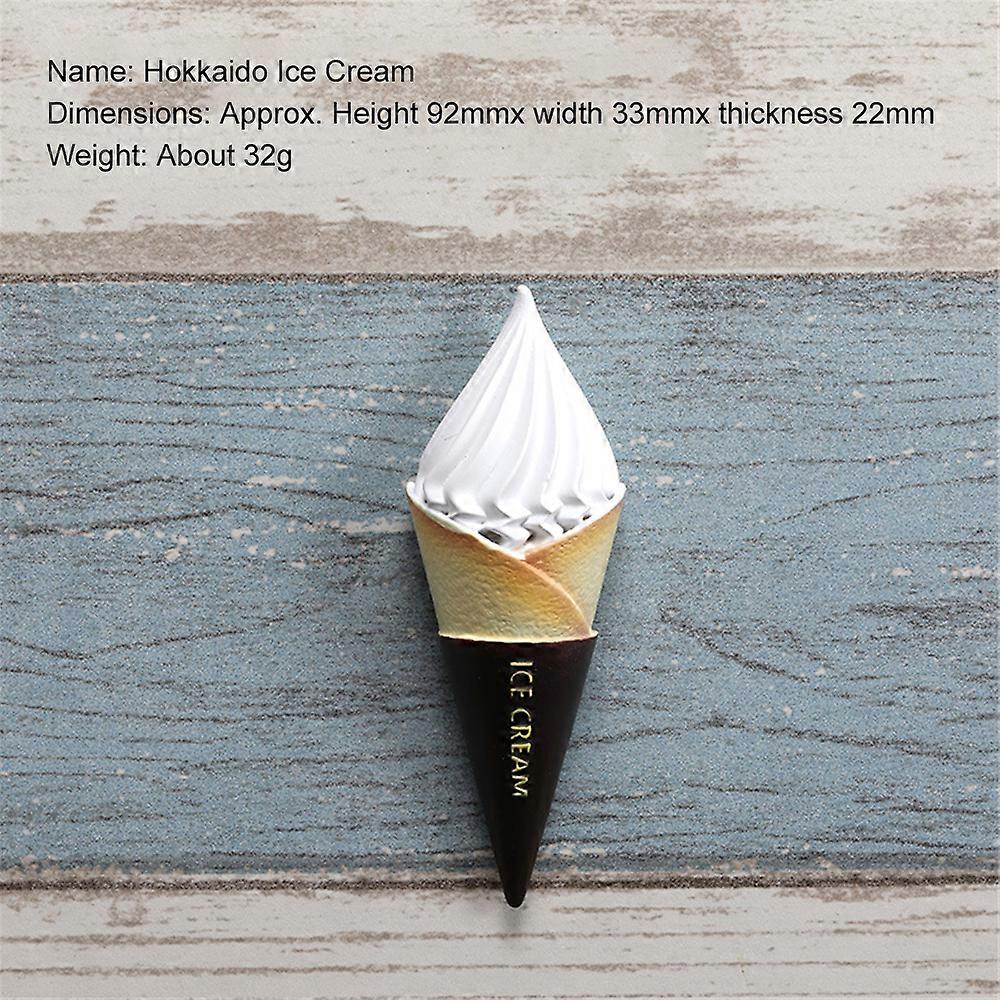 Creative Cartoon Ice Cream Resin Refrigerator Magnet