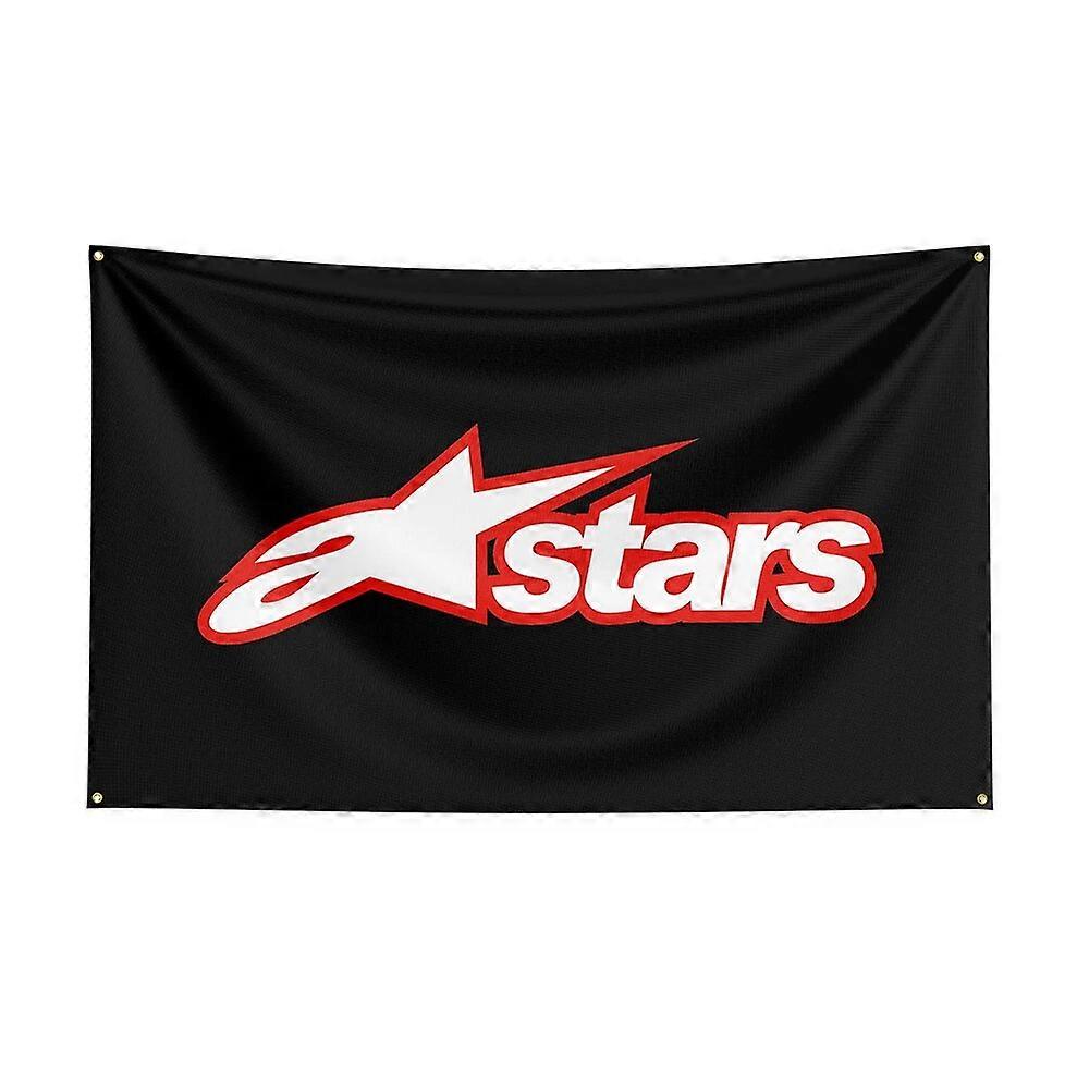 90X150Cm Bendera Bintang Poliester Dicetak Spanduk Mobil Balap untuk Decor1