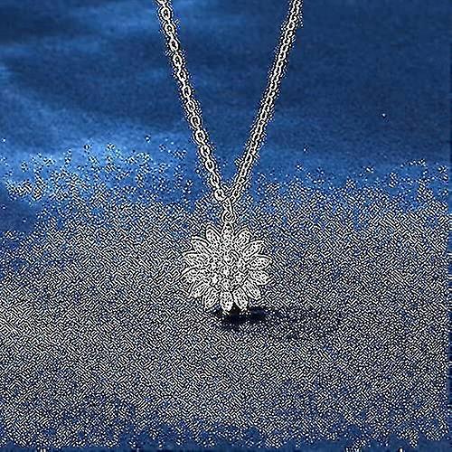 "to My Daughter" Sunflower Fidget Spinning Necklace - You Are My Sunshine
