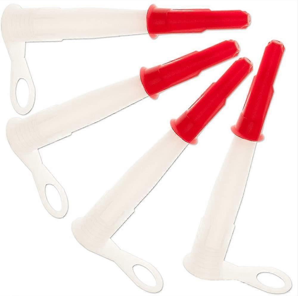 4 X Screw Caps & Nozzles For Silicone Sealant, Mastic And Eu3 Cartidges - Helps Prevent Silicone And Adhesives From Going Hard In The Tube.