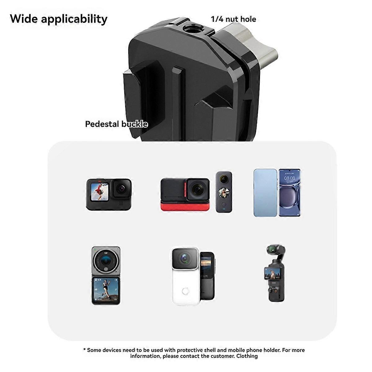 Motorcycle Windshield Clip Aluminum Alloy Mount for Hero 12 X3 Action 3 4 Camera Accessories Style