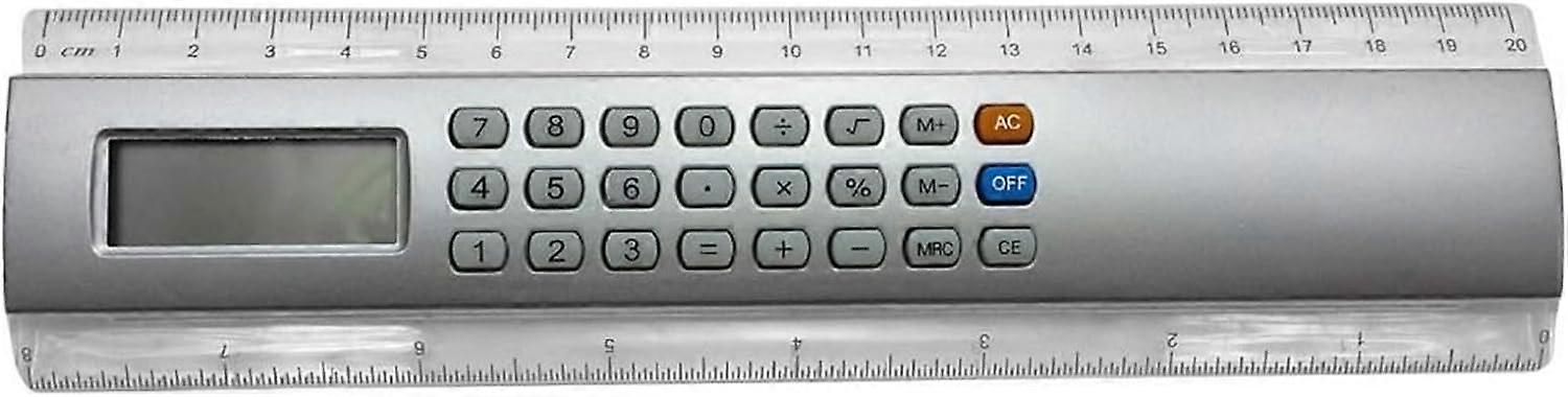2pcs Desktop Calculators Basic Calculator Ruler Calculator Counting Mini Handheld Calculator Ruler Pocket Size Calculator Ruler,without battery
