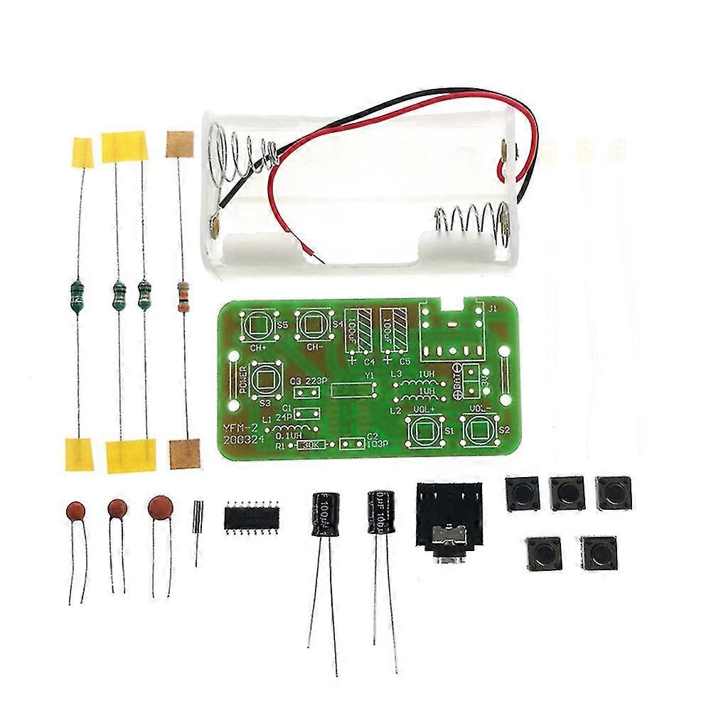 Diy Radio Kit Fm Stereo Radio Learning Patch Components Welding Assembly Production Kit