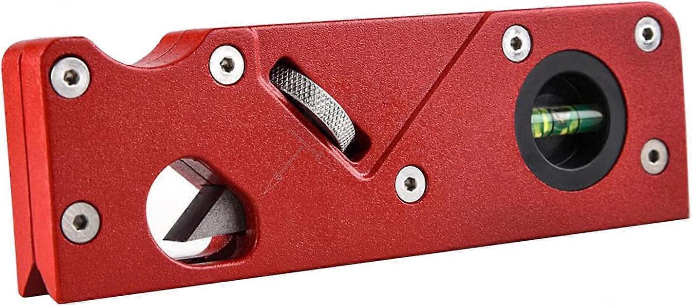 Lightweight Woodworking Hand Planer Manual Ajdustable Woodworking Chamfer Planer for Contour Smoothing - Red