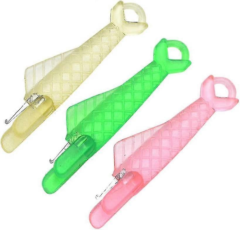 3pcs Sewing Machine Needle Threader Fish Type Quick Sewing Threader Embroidery Floss Automatic Sewing Craft DIY Tool