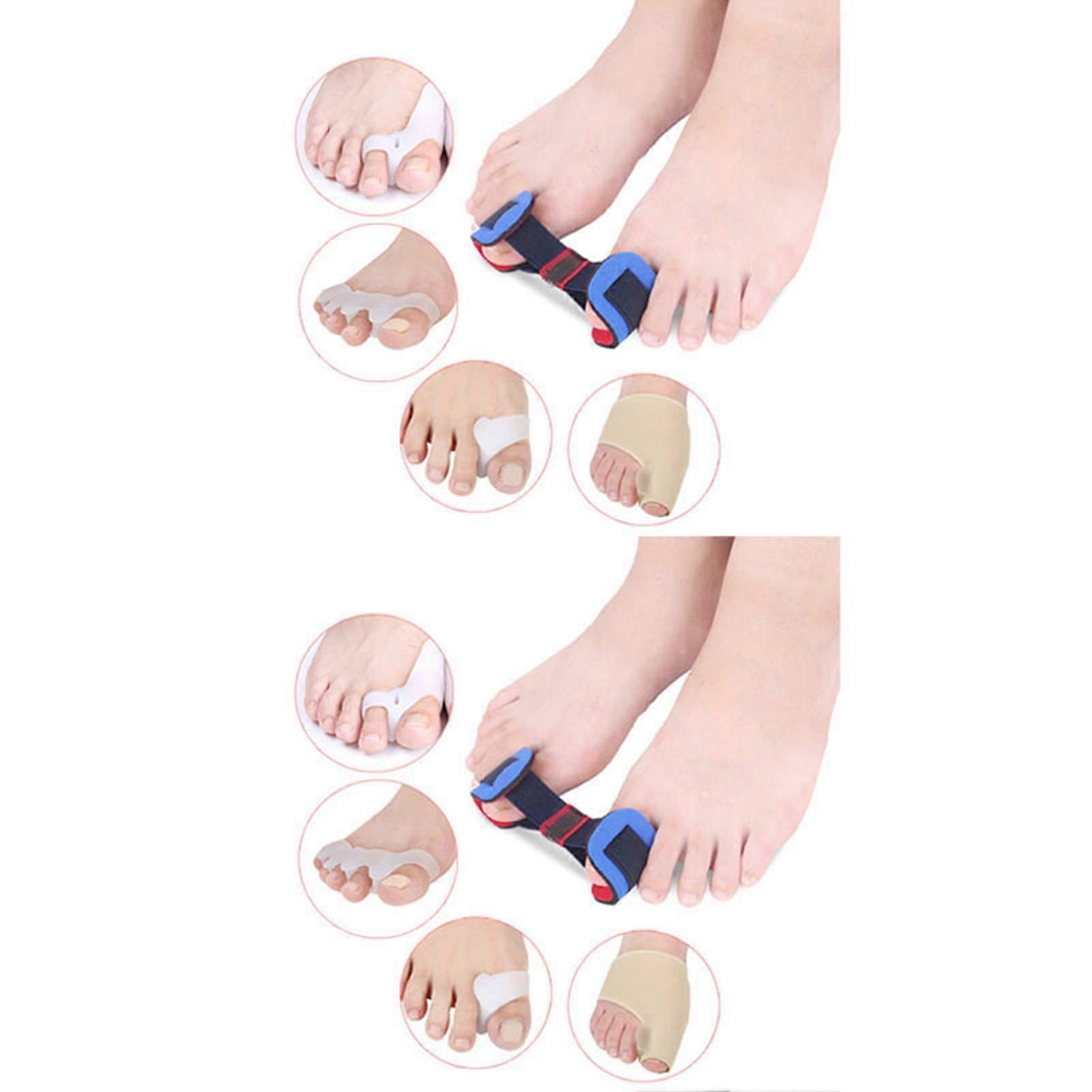 9PCS Toe Stretcher Toe Strap Bunion Straightener Stretchy Belt for Overlapping Toes