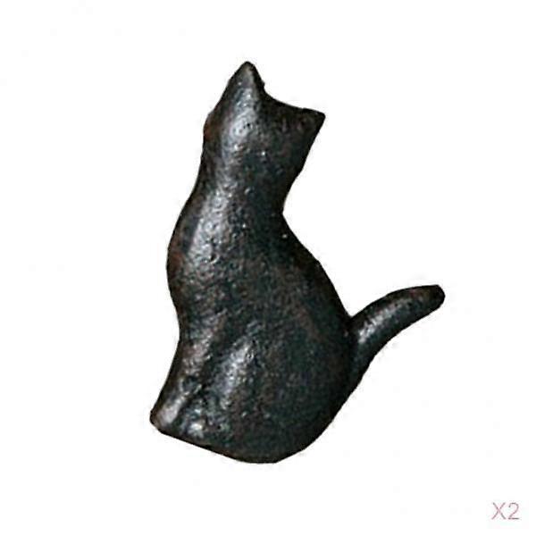 2pcs Creative Cat ShapedCupboard Drawer Knob Kitchen Cabinet Door Knobs B