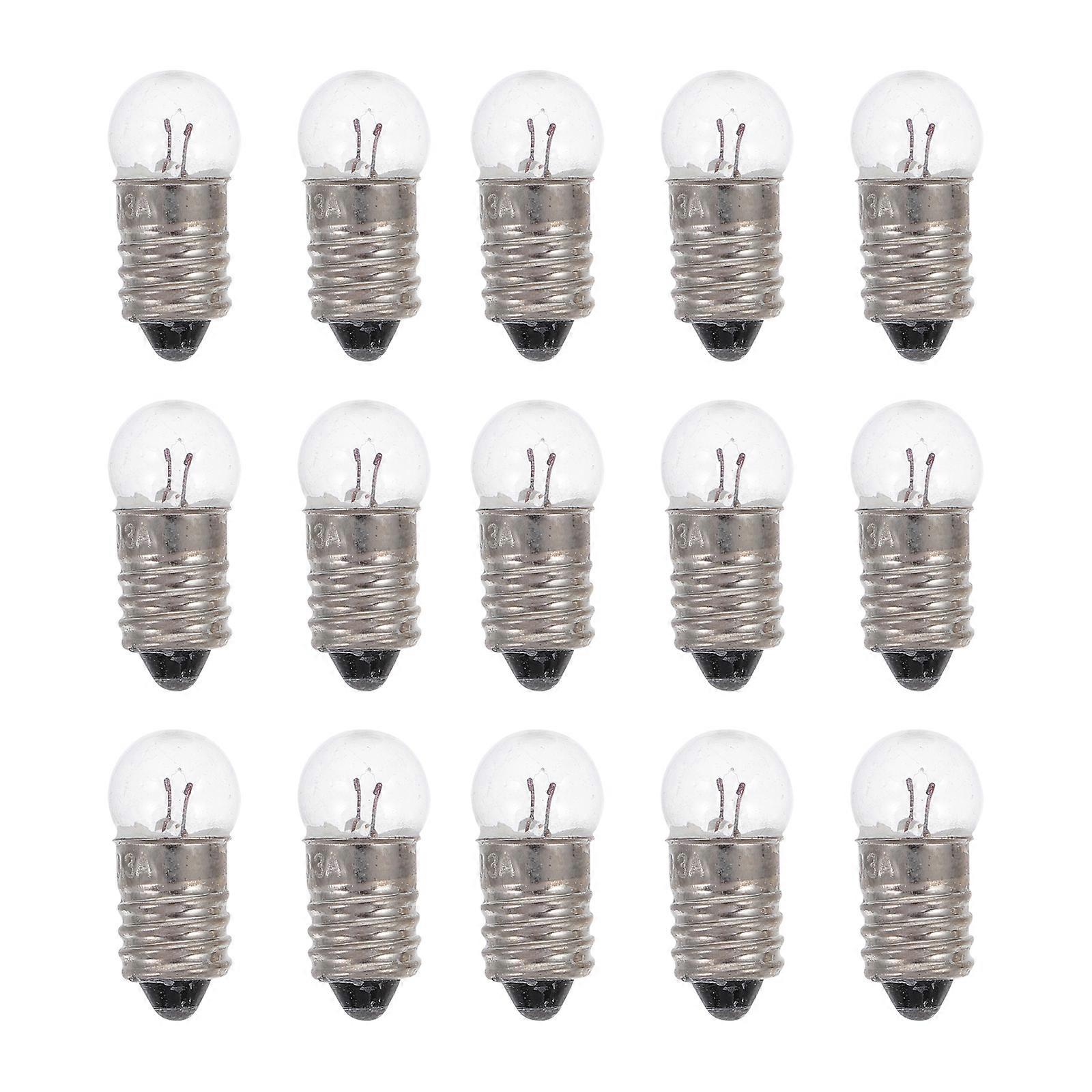 50pcs Small Light Bulbs Electrical Experiment Bulb Flashlight Light Bulb 1.5V