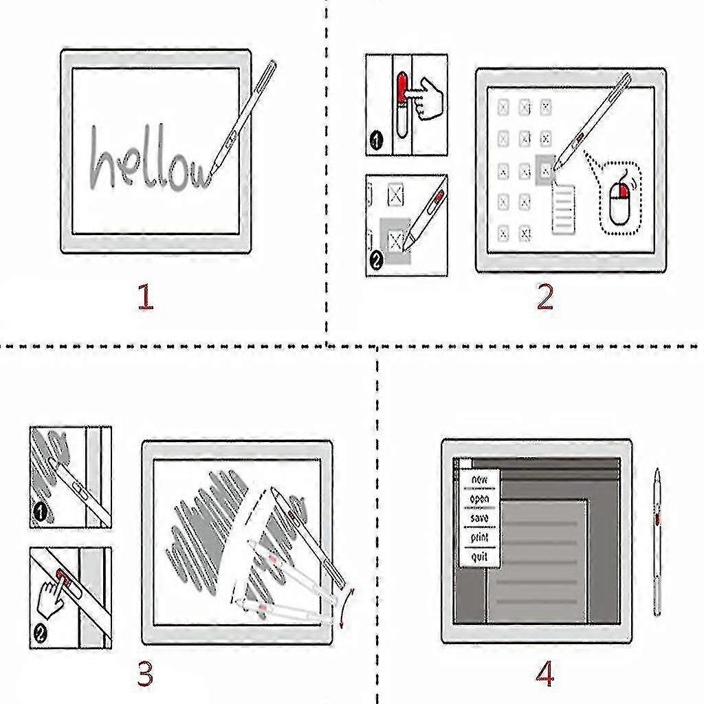 For Lenovo- Ideapad Flex 5 14 (intel Amd) Digital Stylus W/ Configurable Button