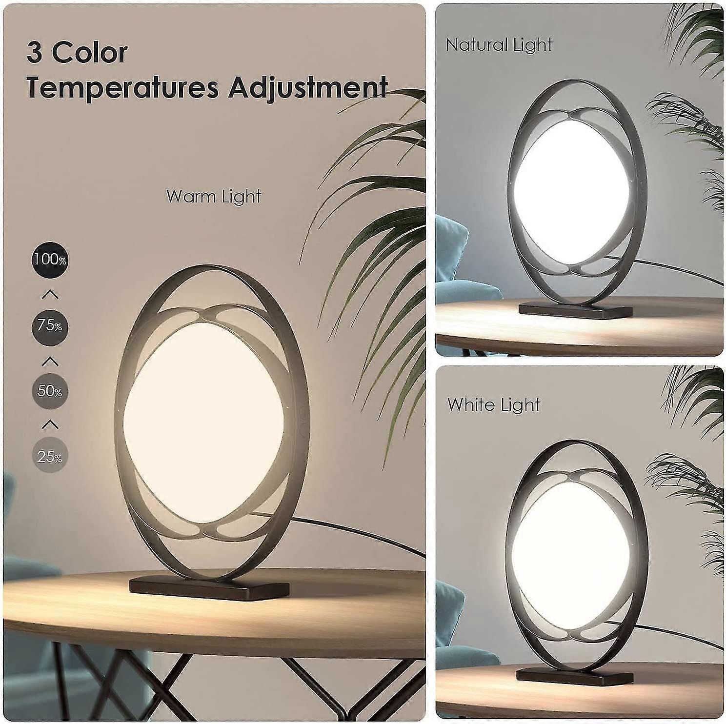 Light Therapy Lamp, 10000 Lux Led Lamp With 3 Temperature Modes