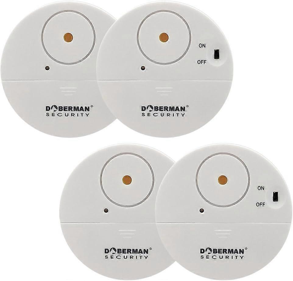 ドーベルマンセキュリティ超薄型ウィンドウアラーム - 大音量の100 dbアラームと振動センサー - モダンで超薄型デザイン-7