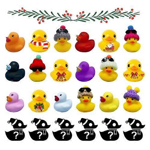 KreativeKraft 2022 Christmas Advent Calendar -Rubber Ducks Advent Calendar 24PCS