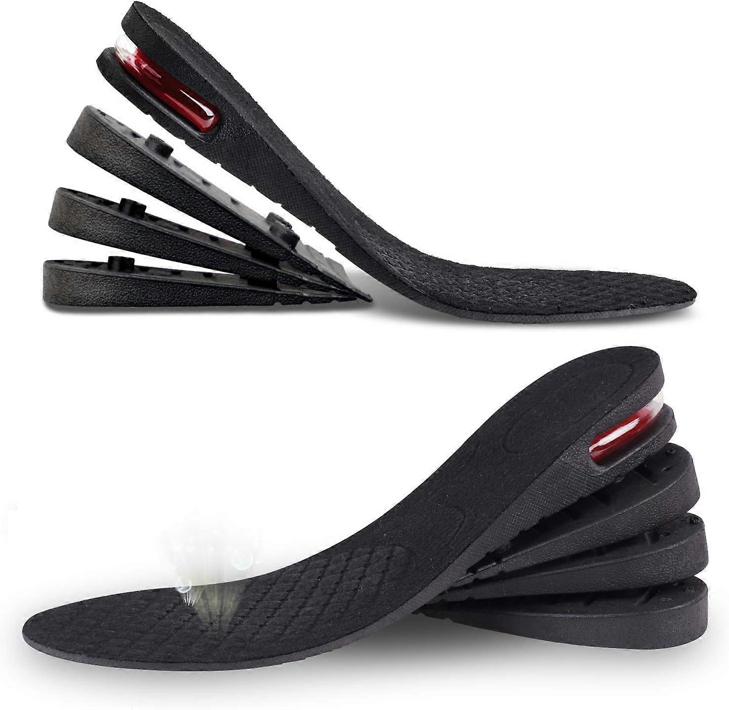 1 Pair Heel Height Increaser 4 Layers Comfortable Gel Insole Shoe Insole