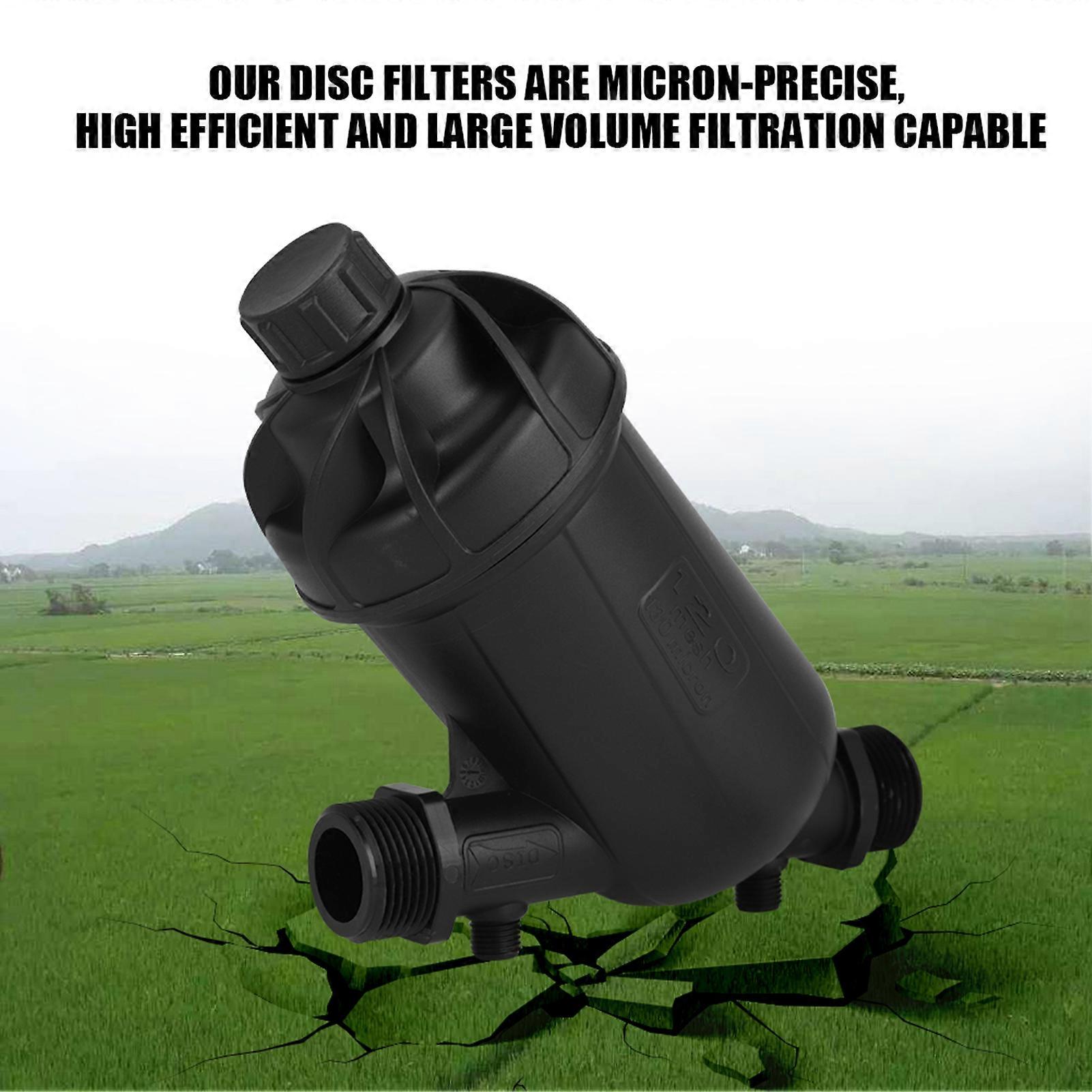Disc Filter for Drip Irrigation, Agriculture, Garden, Lawn Watering - 120 Mesh, 130 Micron Level