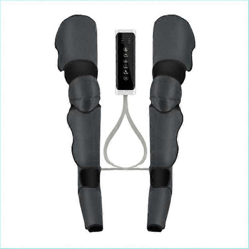 Leg Air Compression Massager Heated for Foot and Calf Thigh Blood Circulation with Handheld Controller 360 Wrap Massager Boots