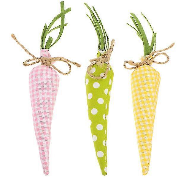 3pcs Easter Party Decorative Ornament Easter Carrot Prop Easter Photo Props