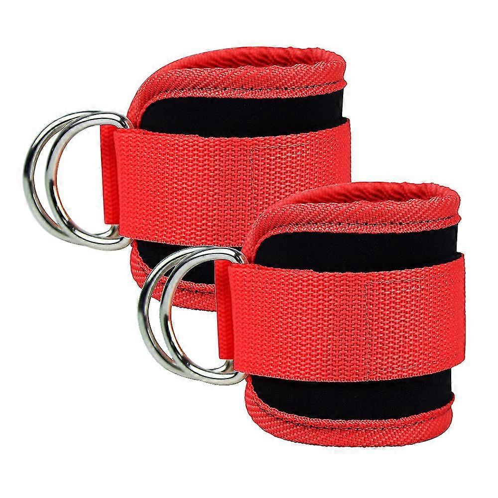 Ankle Straps (pair) For Cable Machine Kickbacks, , Lower Body Exercises - Adjustable Leg Straps