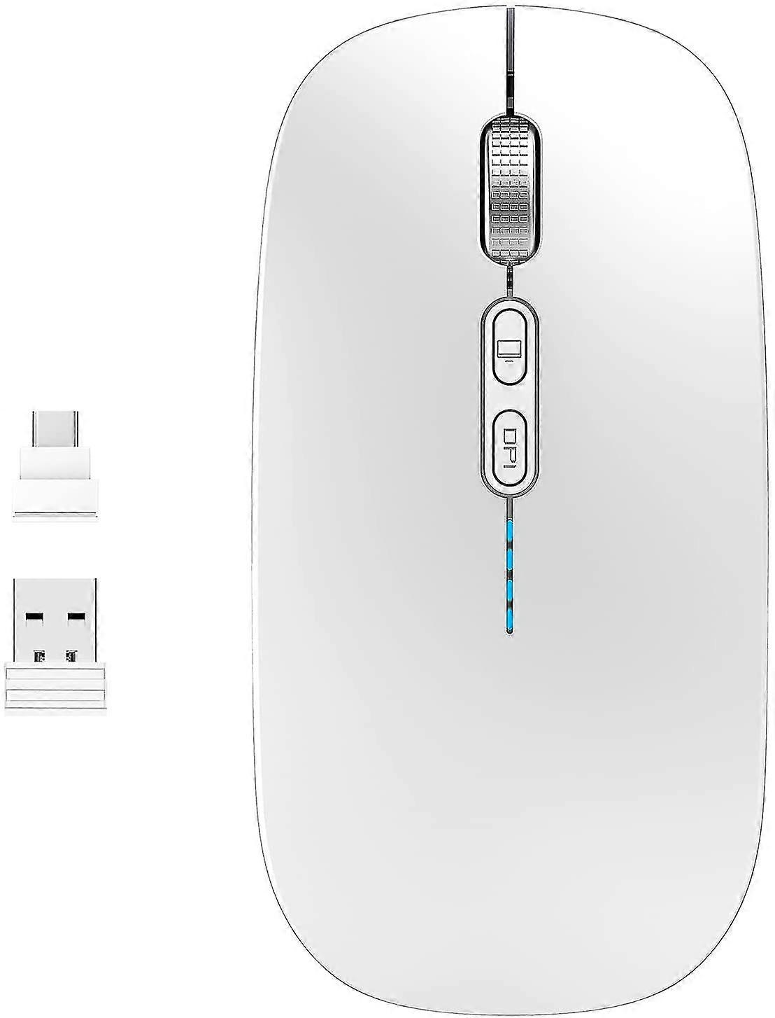 Charging 2.4g Ultra-thin Silent Wireless Optical Mouse, Portable Mobile Wireless Mouse