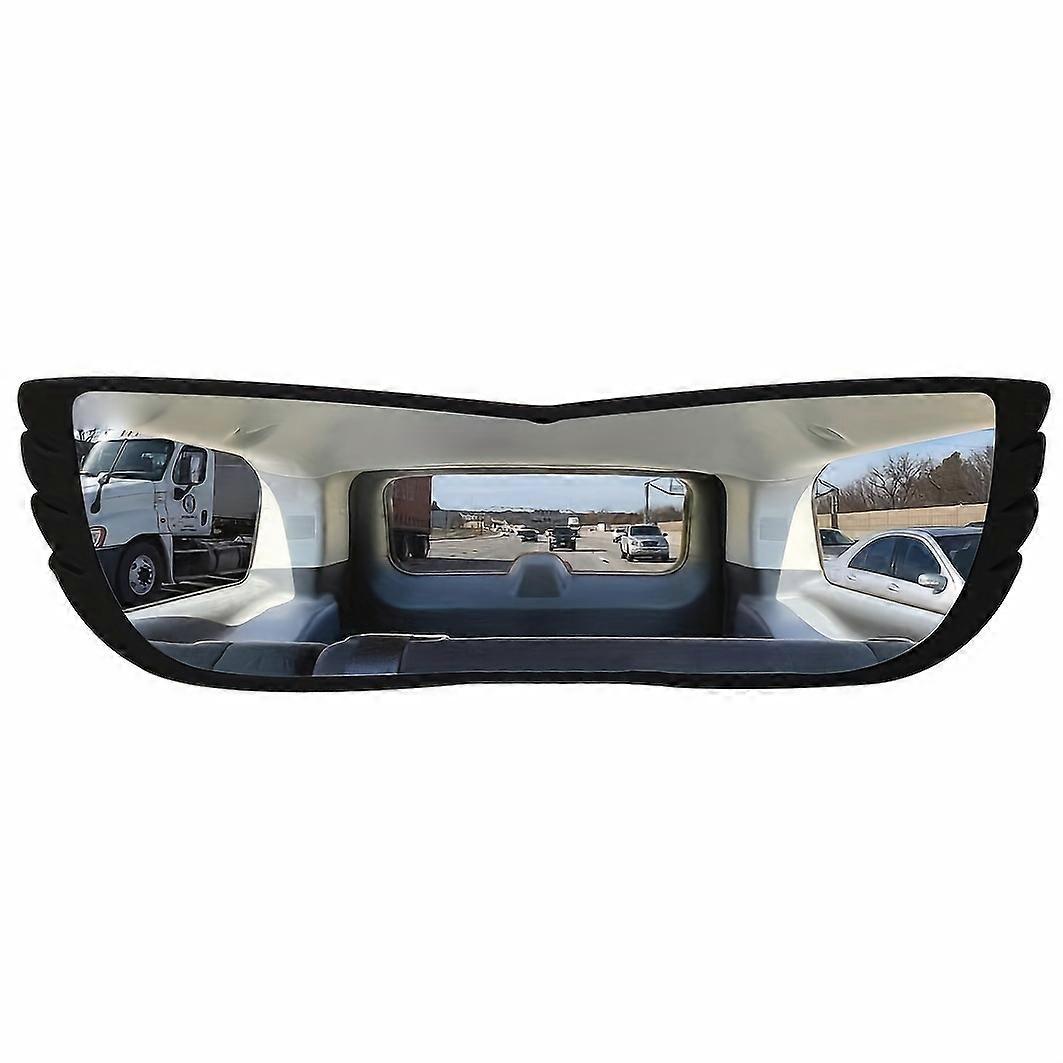 1pc Wide Angle Car Rearview Mirror - Curved Inner Mirror, For Large View And Blind Spot Visibility, Large View Angle Panoramic Car Auxiliary Mirror