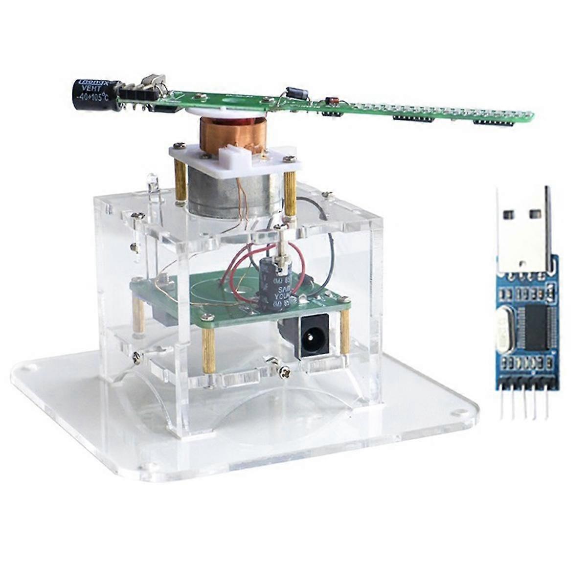 Flat Rotation LED Dot Display DIY Kit 51 Single Chip Microcomputer Welding DIY Electronic Parts,wit