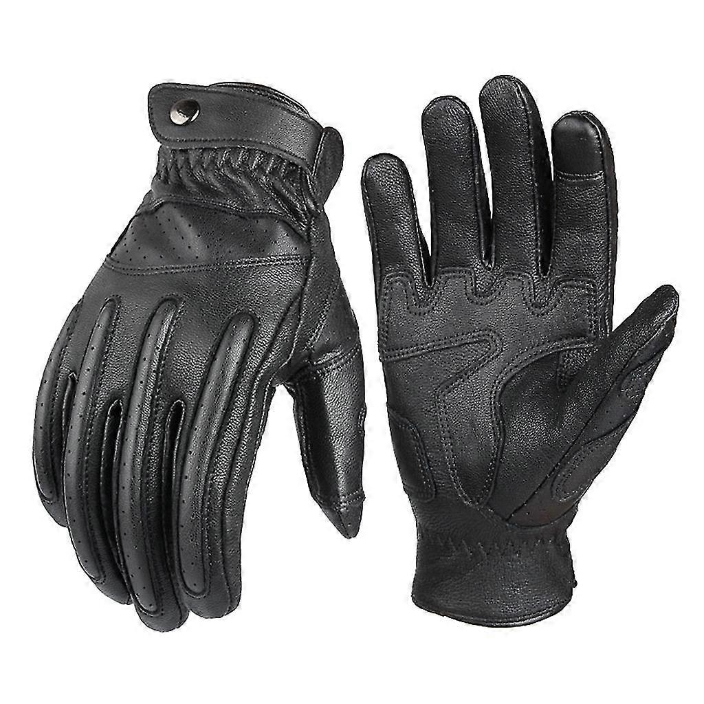 タッチスクリーンPUレザーオートバイフルフィンガーグローブ保護レーシンググローブ