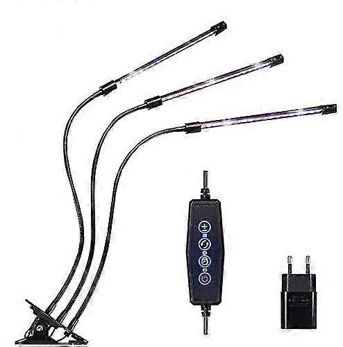 LED Plant Lamp Clamp with 24h Automatic Timer Switch,Dimmable